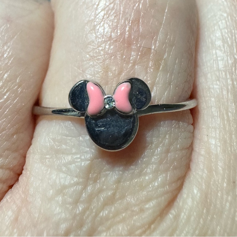 Pura Vida Disney Silver Star and Minnie Mouse Ring Bundle Size 8